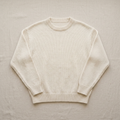 Visuel illustratif du concept de pull-over écru KnitTee